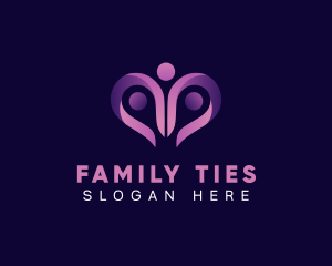 Heart Charity Family logo design