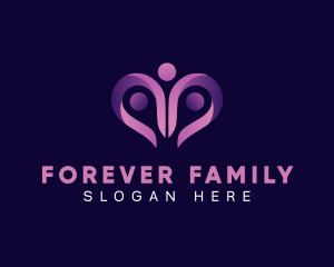 Heart Charity Family logo design