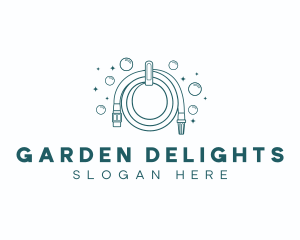 Garden Hose Cleaning Equipment logo design