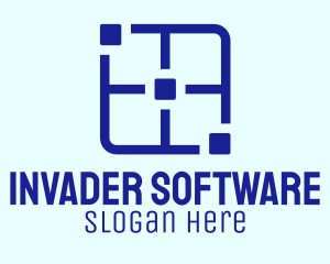 Blue Software Tech  logo design