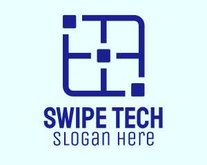 Blue Software Tech  logo design