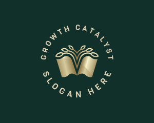 Book Tree Knowledge logo design