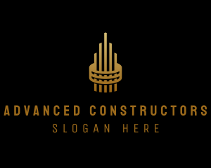 Gold Tower Building logo design