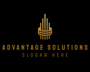 Gold Tower Building logo design