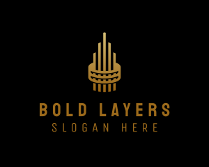 Gold Tower Building logo design