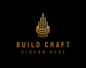 Gold Tower Building logo design