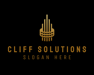 Gold Tower Building logo design