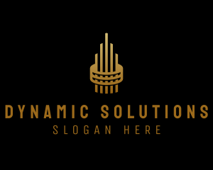 Gold Tower Building logo design