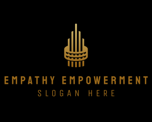 Gold Tower Building logo design