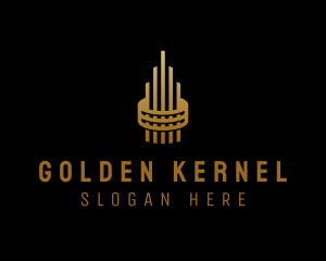 Gold Tower Building logo design