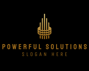 Gold Tower Building logo design