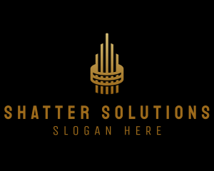 Gold Tower Building logo design