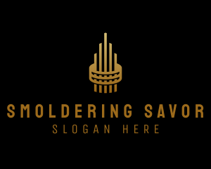 Gold Tower Building logo design