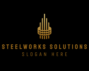 Gold Tower Building logo design