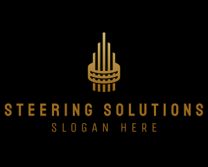 Gold Tower Building logo design