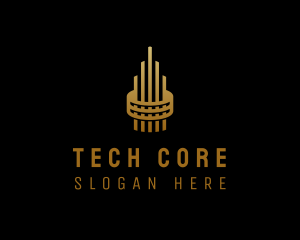 Gold Tower Building logo design