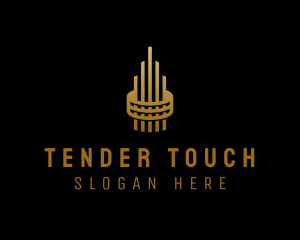 Gold Tower Building logo design