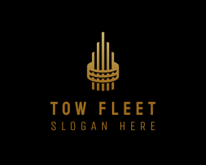 Gold Tower Building logo design