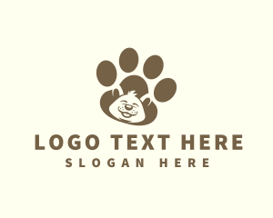 Puppy Dog Paw  Logo