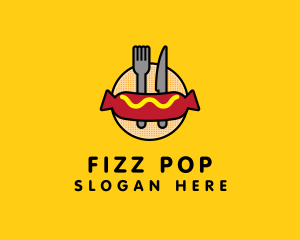 Hot Dog Sausage Meal logo design