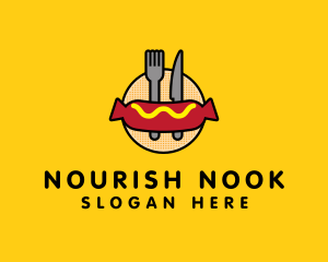 Hot Dog Sausage Meal logo