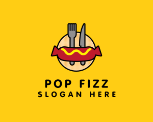 Hot Dog Sausage Meal logo design