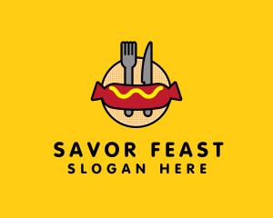 Hot Dog Sausage Meal logo