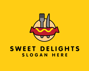 Hot Dog Sausage Meal logo