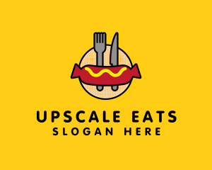 Hot Dog Sausage Meal logo design