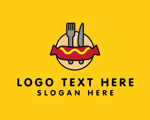 Hot Dog Stall logo example 1