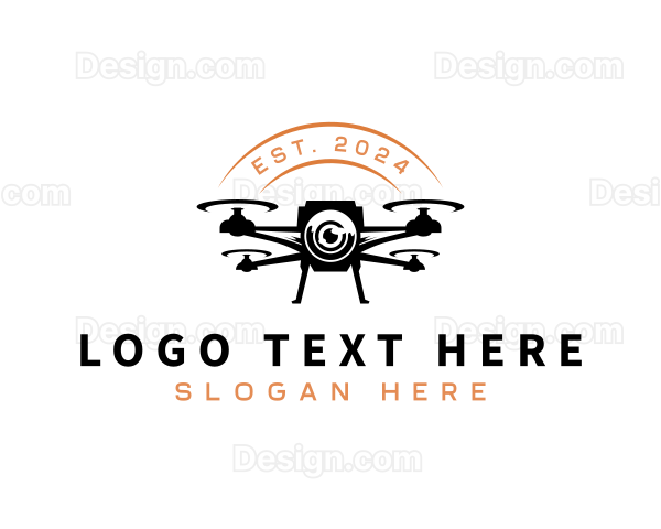 Quadcopter Aerial Drone Camera Logo