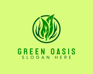 Grass Leaf Gardening logo