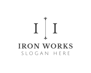 Wrought Iron Luxury logo design