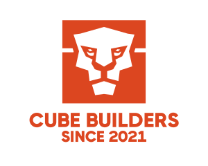 Wild Lion Cube logo design