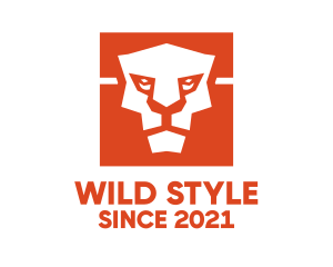 Wild Lion Cube logo design