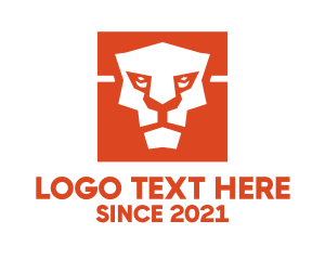 Lion - Wild Lion Cube logo design