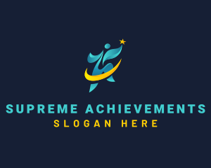 Leader Star Achievement logo design