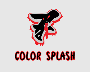 Splatter Graffiti Number 7 logo