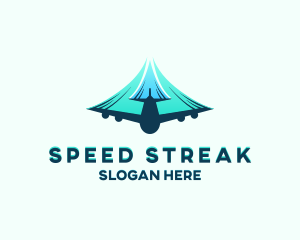 Airplane Fast Soaring logo design