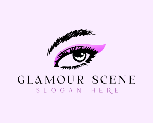 Eye Lashes Feminine Cosmetic logo