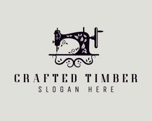 Sewing Machine Tailoring logo design