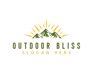 Mountain Outdoor Destination logo design