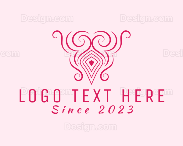 Vase Swirl Decor Logo