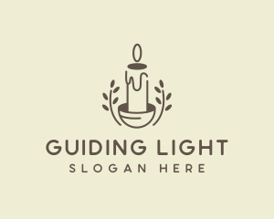 Aromatic Wax Candle  logo design