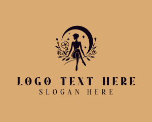 Floral Woman Beauty logo