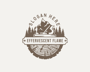 Lumberjack Wood Planer logo design