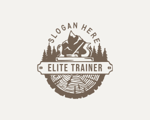 Lumberjack Wood Planer logo design