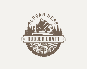 Lumberjack Wood Planer logo design