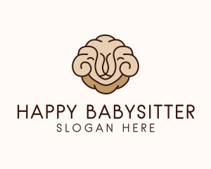 Happy Sheep Wool logo design