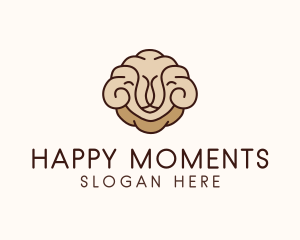 Happy Sheep Wool logo design